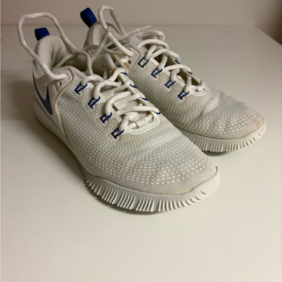 Nike Shoes - White and Blue Nike Volleyball  Shoes